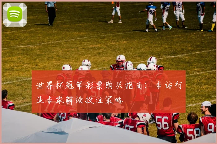 世界杯冠军彩票购买指南：专访行业专家解读投注策略